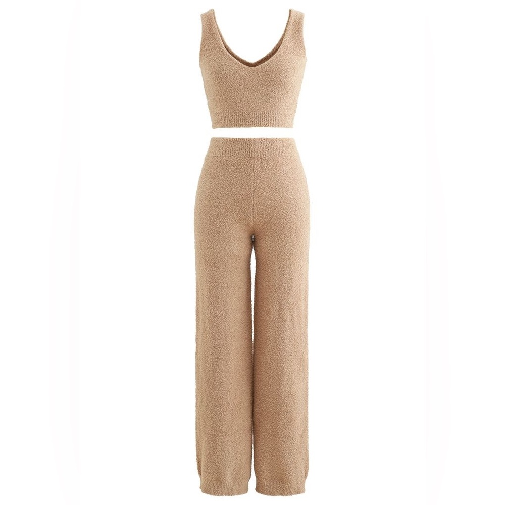 Cozy Tan Women's Pajama Set